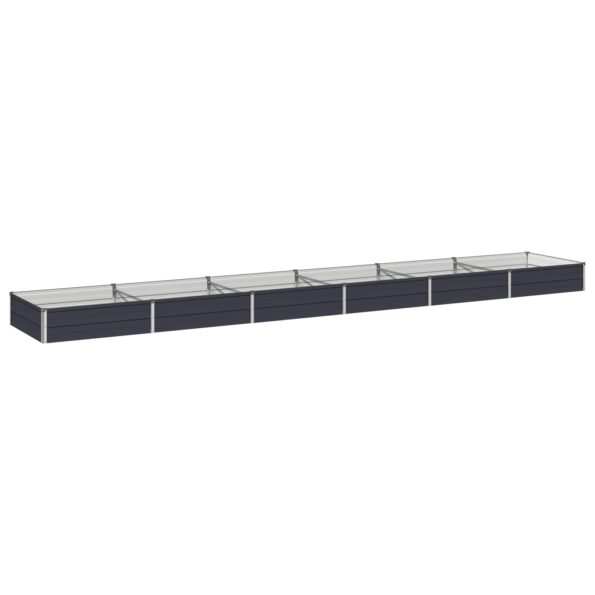 vidaXL Vyvýšený záhon Antracitová 480 x 80 x 24 cm – Obrázok 2