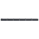 vidaXL Vyvýšený záhon Antracitová 480 x 80 x 24 cm – Obrázok 3