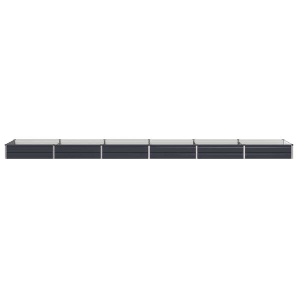 vidaXL Vyvýšený záhon Antracitová 480 x 80 x 24 cm – Obrázok 3