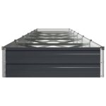 vidaXL Vyvýšený záhon Antracitová 480 x 80 x 24 cm – Obrázok 4