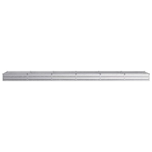vidaXL Vyvýšený záhon Strieborná 480 x 80 x 24 cm pozinkované – Obrázok 3