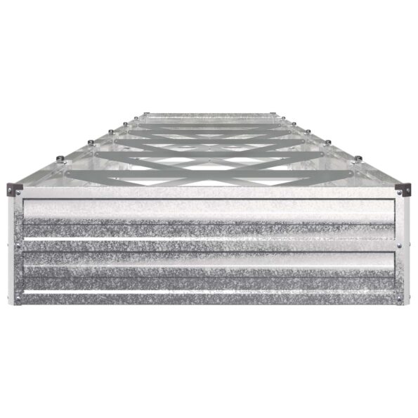 vidaXL Vyvýšený záhon Strieborná 480 x 80 x 24 cm pozinkované – Obrázok 4
