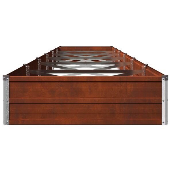 vidaXL Vyvýšený záhon Hrdzavý 480 x 80 x 24 cm corton – Obrázok 4