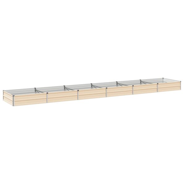 vidaXL Vyvýšený záhon Slonovinová 480 x 80 x 24 cm – Obrázok 2