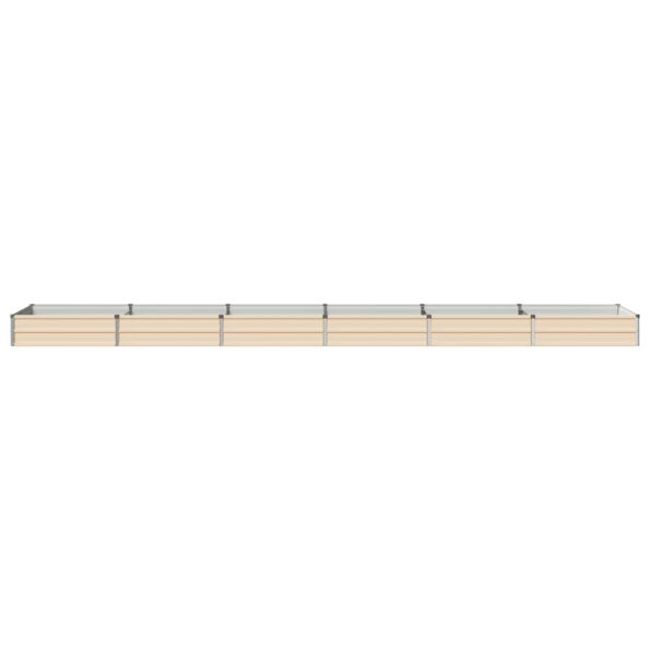 vidaXL Vyvýšený záhon Slonovinová 480 x 80 x 24 cm – Obrázok 3