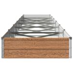 vidaXL Vyvýšený záhon Drevo hnedé 600 x 80 x 24 cm – Obrázok 3