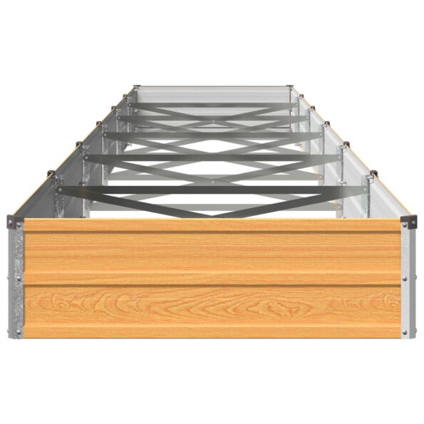 vidaXL Vyvýšený záhon Prírodná 600 x 80 x 24 cm studené valcovaná oceľ – Obrázok 3