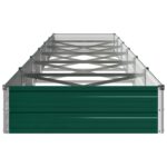 vidaXL Vyvýšený záhon Zelená 600 x 80 x 24 cm studené valcované oceľ – Obrázok 3