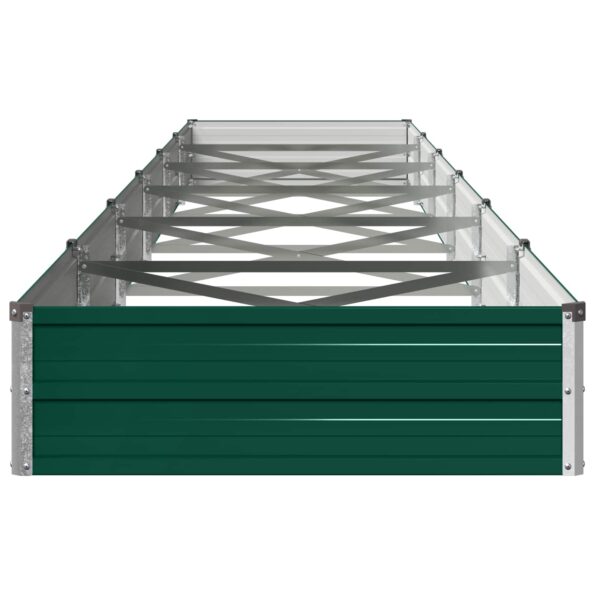 vidaXL Vyvýšený záhon Zelená 600 x 80 x 24 cm studené valcované oceľ – Obrázok 3