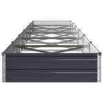 vidaXL Vyvýšený záhon Antracitová 600 x 80 x 24 cm – Obrázok 3