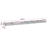 vidaXL Vyvýšený záhon Antracitová 600 x 80 x 24 cm – Obrázok 8