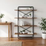 vidaXL Regál na knihy 4 úrovní 100 x 35 x 140 cm PB Dubové drevo