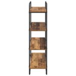 vidaXL Regál na knihy 4 úrovní 100 x 35 x 140 cm PB Dubové drevo – Obrázok 4