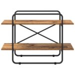 vidaXL Regál na knihy 2 úrovní 100 x 35 x 70 cm PB Dubové drevo – Obrázok 3