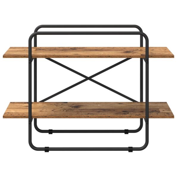 vidaXL Regál na knihy 2 úrovní 100 x 35 x 70 cm PB Dubové drevo – Obrázok 3