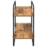 vidaXL Regál na knihy 2 úrovní 100 x 35 x 70 cm PB Dubové drevo – Obrázok 4