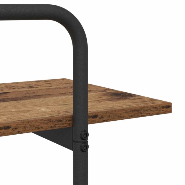 vidaXL Regál na knihy 2 úrovní 100 x 35 x 70 cm PB Dubové drevo – Obrázok 6