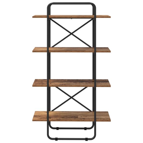 vidaXL Regál na knihy 4 úrovní 80 x 35 x 140 cm PB Dubové drevo – Obrázok 3