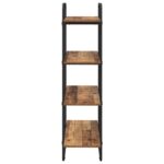 vidaXL Regál na knihy 4 úrovní 80 x 35 x 140 cm PB Dubové drevo – Obrázok 4