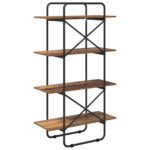 vidaXL Regál na knihy 4 úrovní 80 x 35 x 140 cm PB Dubové drevo – Obrázok 5