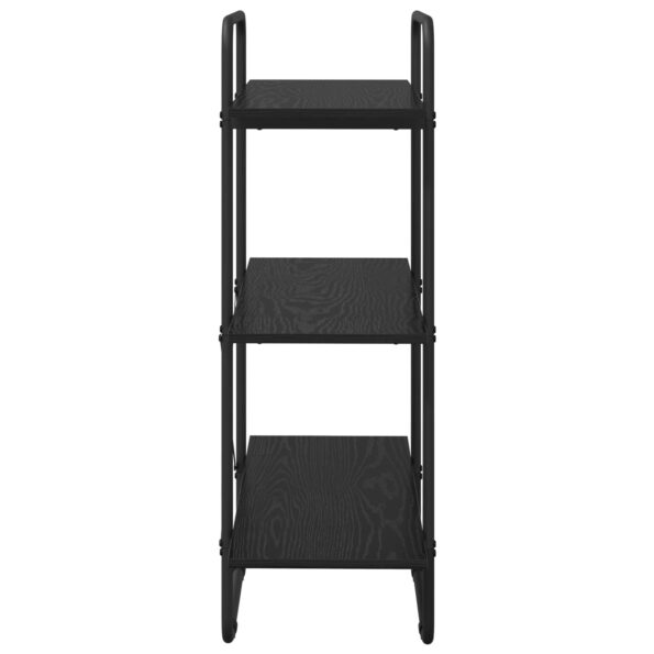 vidaXL Regál na knihy 3 úrovní 80 x 35 x 105 cm PB Čierny dub – Obrázok 4