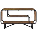 vidaXL TV stolík 80 x 36 x 45 cm Dymový dub Kompozitné drevo – Obrázok 2