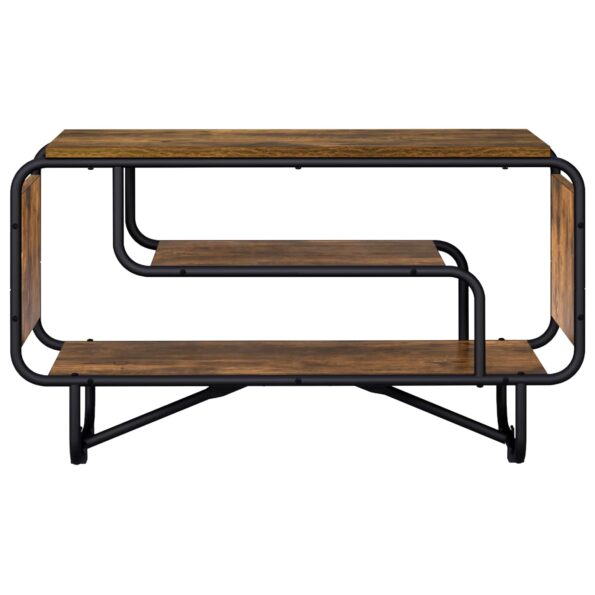 vidaXL TV stolík 80 x 36 x 45 cm Dymový dub Kompozitné drevo – Obrázok 2