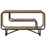vidaXL TV stolík 80 x 36 x 45 cm Dub artisan Kompozitné drevo – Obrázok 2