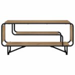 vidaXL TV stolík 98 x 36 x 45 cm Dub artisan Kompozitné drevo – Obrázok 2