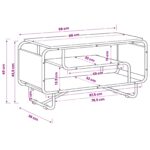vidaXL TV stolík 98 x 36 x 45 cm Dub artisan Kompozitné drevo – Obrázok 5