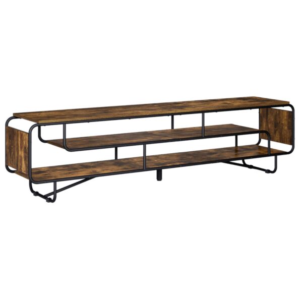 vidaXL TV stolík 180 x 36 x 45 cm Dymový dub Kompozitné drevo – Obrázok 2
