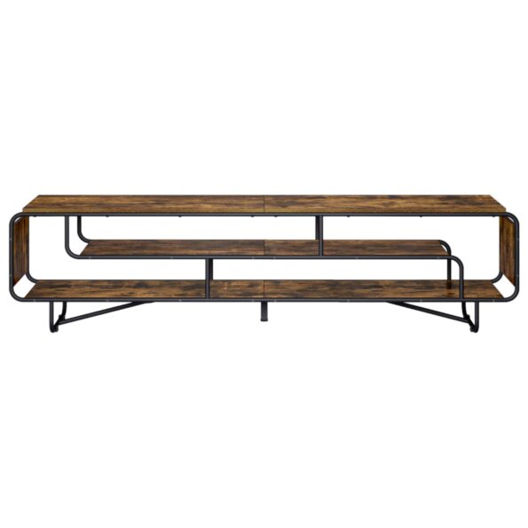 vidaXL TV stolík 180 x 36 x 45 cm Dymový dub Kompozitné drevo – Obrázok 3
