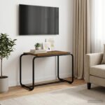 vidaXL TV stolík 60 x 35,5 x 42 cm Dymový dub Kompozitné drevo
