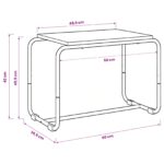 vidaXL TV stolík 60 x 35,5 x 42 cm Dymový dub Kompozitné drevo – Obrázok 6