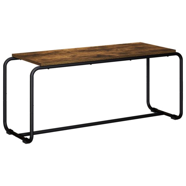 vidaXL TV stolík 98 x 35,5 x 42 cm Dymový dub Kompozitné drevo – Obrázok 2