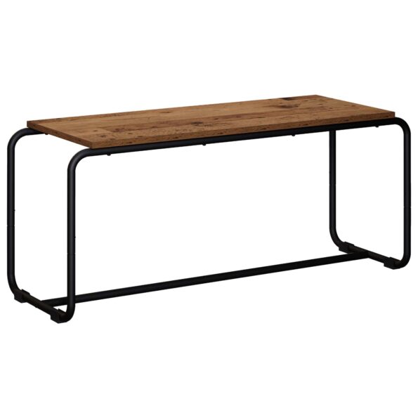vidaXL TV stolík 98 x 35,5 x 42 cm Staré drevo Kompozitné drevo – Obrázok 2