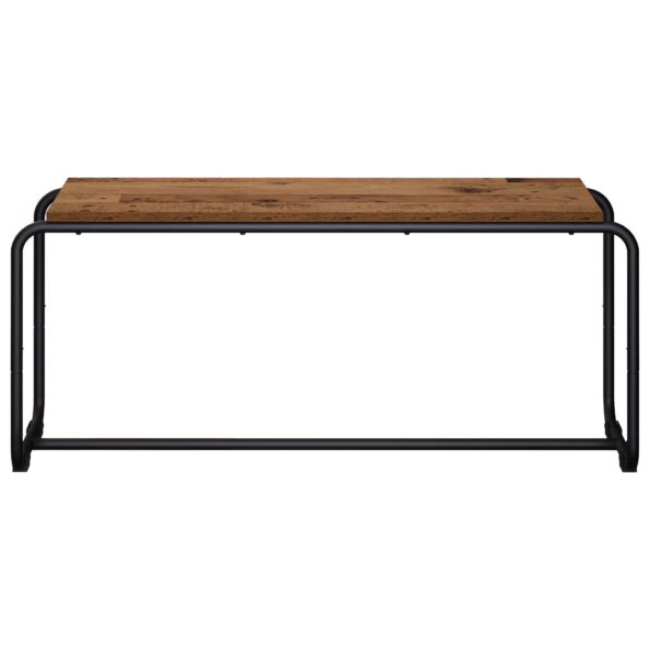 vidaXL TV stolík 98 x 35,5 x 42 cm Staré drevo Kompozitné drevo – Obrázok 3