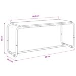 vidaXL TV stolík 98 x 35,5 x 42 cm Staré drevo Kompozitné drevo – Obrázok 6