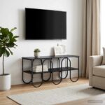 vidaXL TV stolík 100 x 40 x 50 cm Čierny dub Spracované drevo