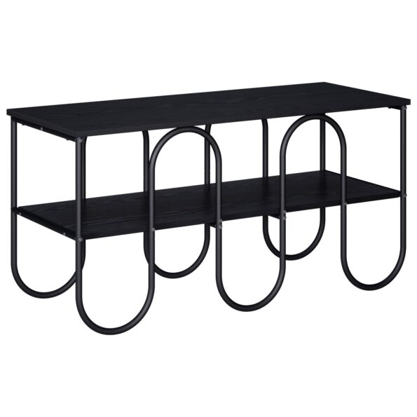 vidaXL TV stolík 100 x 40 x 50 cm Čierny dub Spracované drevo – Obrázok 2
