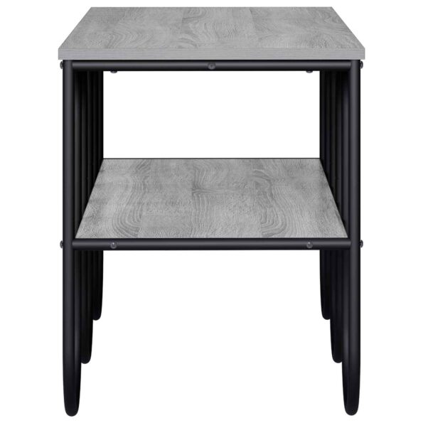 vidaXL TV stolík 100 x 40 x 50 cm Sivý Sonoma Spracované drevo – Obrázok 4