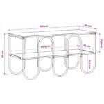vidaXL TV stolík 100 x 40 x 50 cm Sivý Sonoma Spracované drevo – Obrázok 6