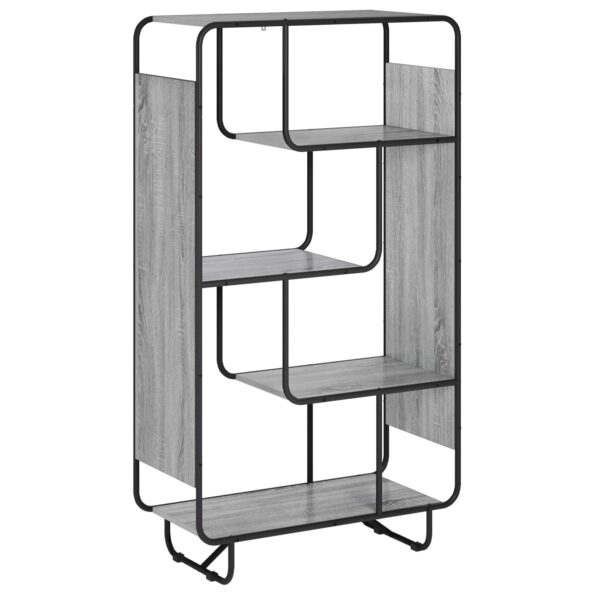 vidaXL vysoká komoda Sivý Sonoma 80 x 37.5 x 144 cm Kompozitné drevo – Obrázok 2