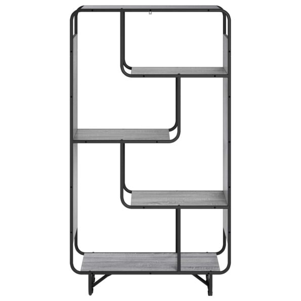 vidaXL vysoká komoda Sivý Sonoma 80 x 37.5 x 144 cm Kompozitné drevo – Obrázok 3