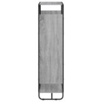 vidaXL vysoká komoda Sivý Sonoma 80 x 37.5 x 144 cm Kompozitné drevo – Obrázok 4