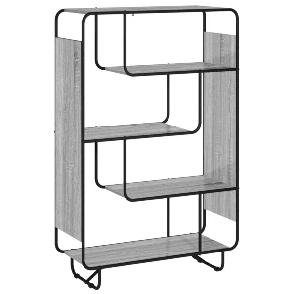 vidaXL vysoká komoda Sivý Sonoma 93.5 x 37.5 x 144 cm Kompozitné drevo – Obrázok 2
