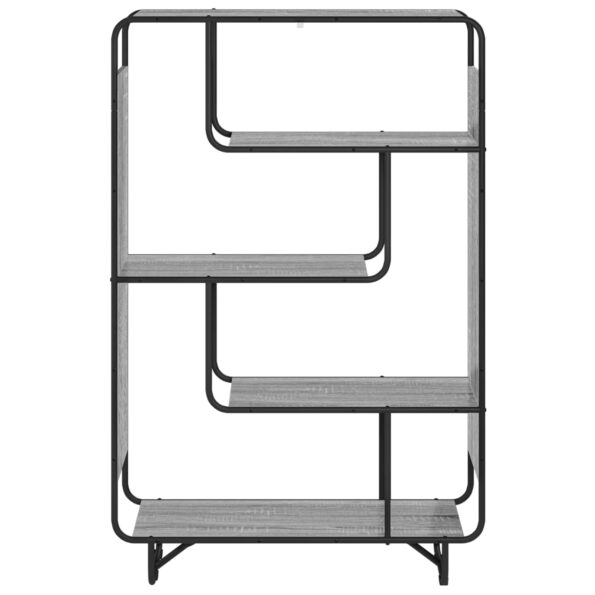 vidaXL vysoká komoda Sivý Sonoma 93.5 x 37.5 x 144 cm Kompozitné drevo – Obrázok 3