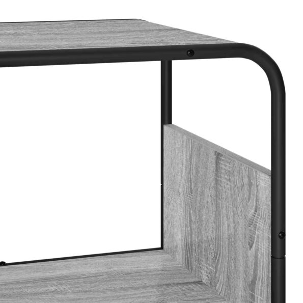 vidaXL vysoká komoda Sivý Sonoma 93.5 x 37.5 x 144 cm Kompozitné drevo – Obrázok 5