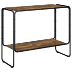 vidaXL Príborník Dymový dub 93,5 x 38 x 75 cm Spracované drevo – Obrázok 2