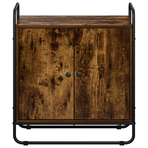 vidaXL Príborník Dymový dub 68 x 35 x 75 cm Kompozitné drevo – Obrázok 4